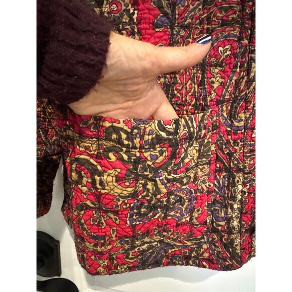 MSRP $160  Quilted 100% Cotton Chica’s Reversible Jacket – Size XL Fits Up to 1X - Picture 7 of 9